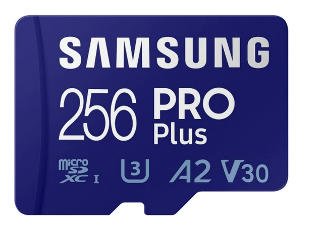 Tarjeta de memoria flash Samsung EVO Plus 256 GB MicroSD Micro SDXC C10 4K-Ultra HD con f