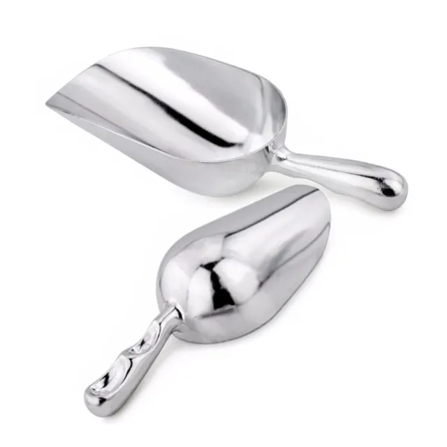(Set of 2) 24 oz Aluminum Scoop with Contoured Handle, Small Utility Scoop