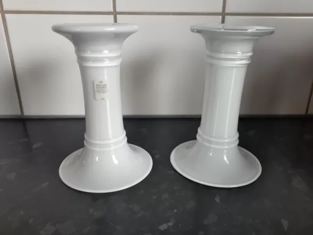 2x Holmegaard MB Serie Michael Bang Vase & Kerzenständer Rar!