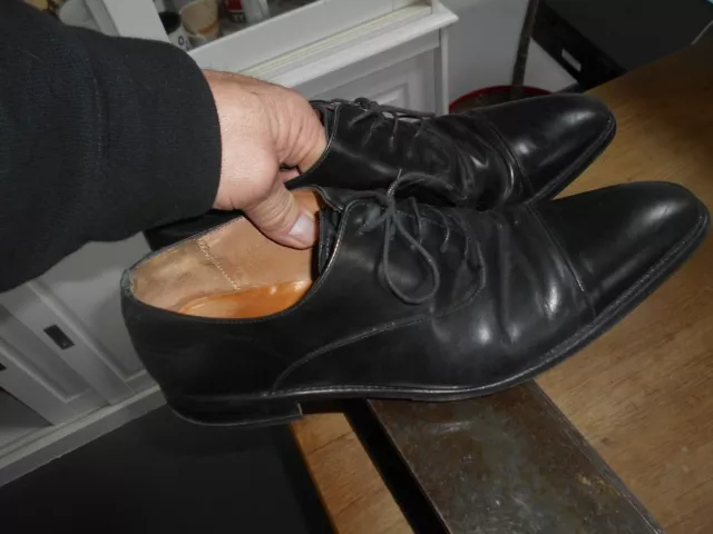 Chaussures  Cuir Noir Homme Habillees  Marque Flavio T 44 1/2 Be A 25€ Ach Imm F