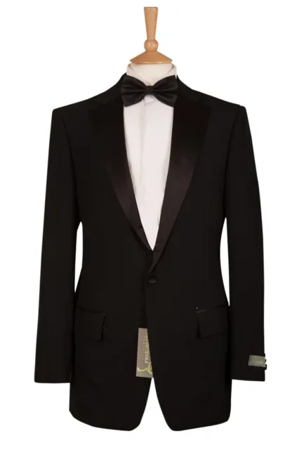 Dinner Evening Tuxedo Suit Black Prom Dj Jacket Trouser Mens Ex Hire From £69.99