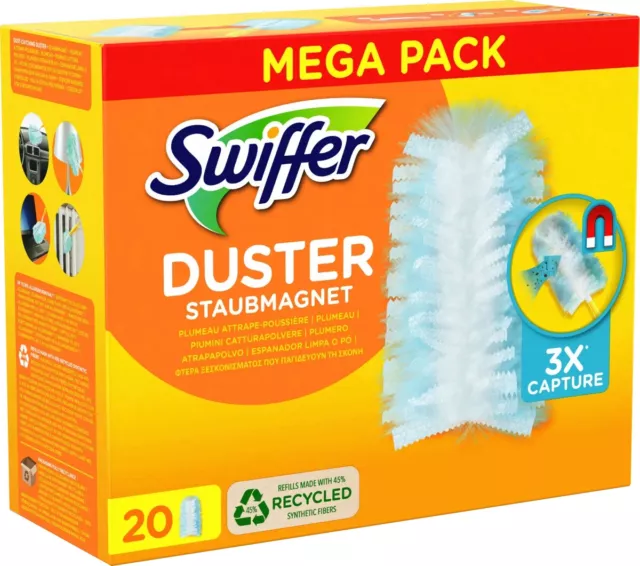 Swiffer Duster, Recharges Plumeau, 5 paquets x 5 Recharges ,  Dépoussiérante, Attrape-Poussière, Pour Entretien Maison : :  Cuisine et Maison