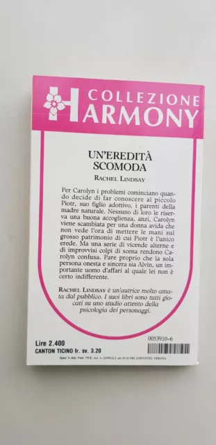 Collezione Harmony N°680 UN'EREDITA' SCOMODA Rachel Lindsay* 3