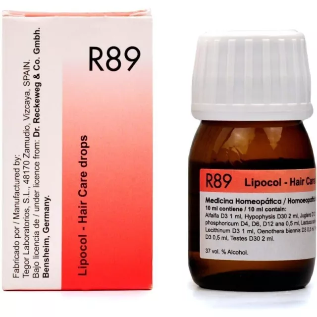 Dr Reckeweg R89 Gouttes Paquet de 30 ml Fabriqué en Allemagne Gouttes...