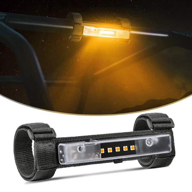 Universal Roll Bar Mount UTV ATV Interior LED Dome Light Green/Red/Amber/White