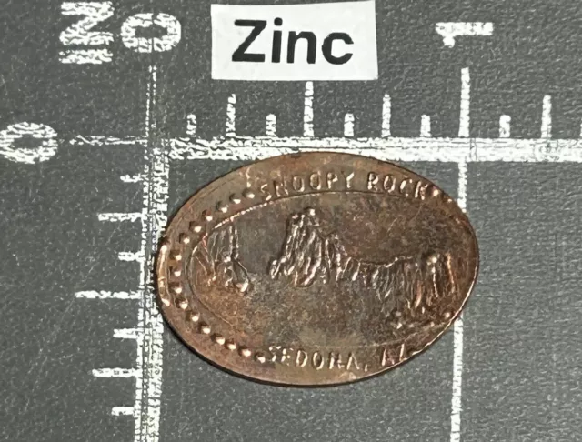 Sedona Arizona AZ Snoopy Rock Elongated Pressed Smashed Squished Souvenir Penny