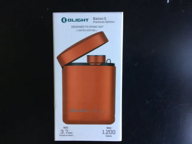 Olight Baton 3 Premium Edition - Limited Edition Orange - With Pouch/Holster