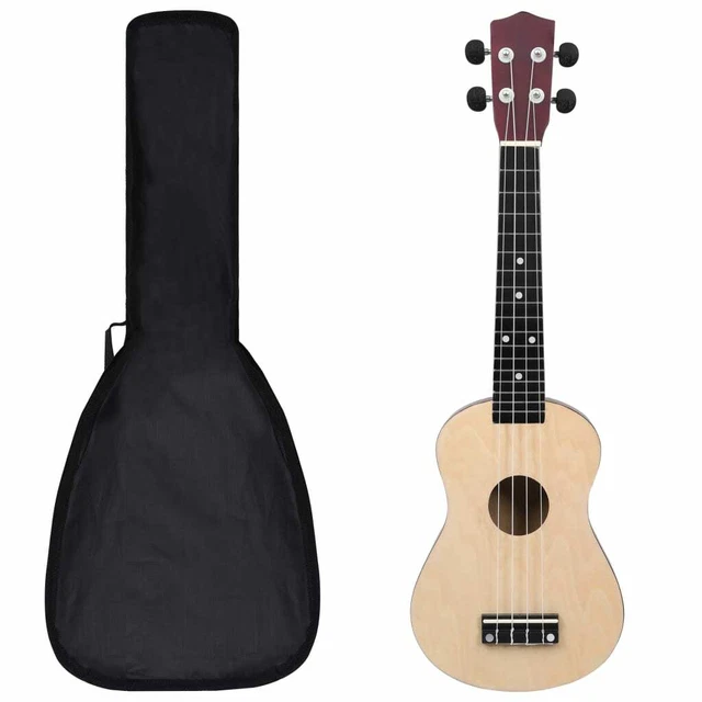 vidaXL Jeu de ukulélé soprano avec sac pour enfants Bois clôir 23"