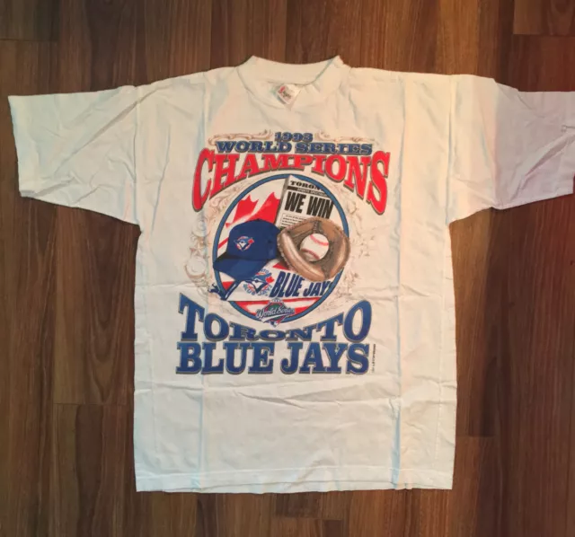 vintage Toronto Blue Jays, 1993 World series champions T shirt. Size Large