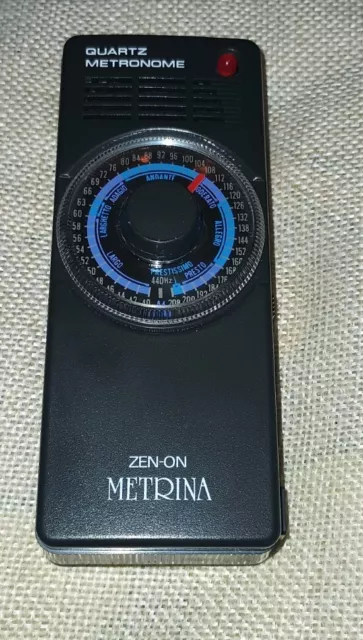 Vintage Zen-On Metrina Quartz Metronome Made in Japan 9V