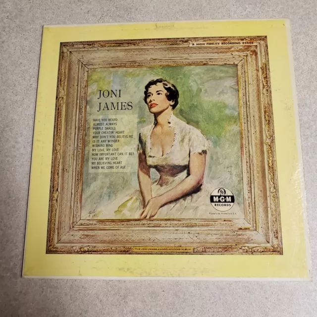 Joni James LP MGM E3346 Joni James Award Winning Album MONO 1956