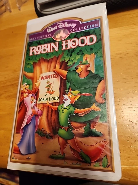 ROBIN HOOD WALT Disney Animated Movie Vhs Masterpiece Collection Vg