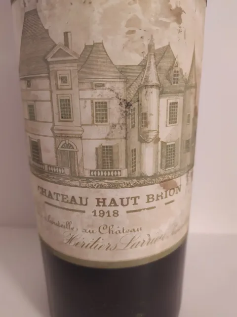 Bottiglia Chateau Haut Brion 1918 vuota