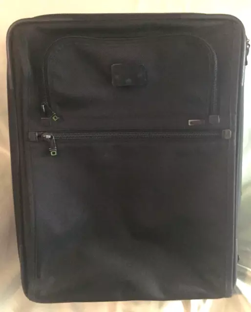 Tumi Alpha Continental 21" Carry-On 22021DH Black w/ Green Trim Luggage Suitcase