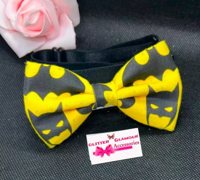 Batman Bow Tie Neck Necktie Dickie Logo Costume Comics Marvel Hero