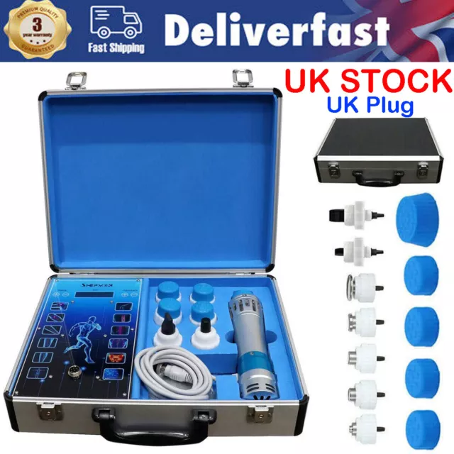 ED Shockwave Therapy Machine Body Muscle Relaxation Massager Pain Relief 7 Heads