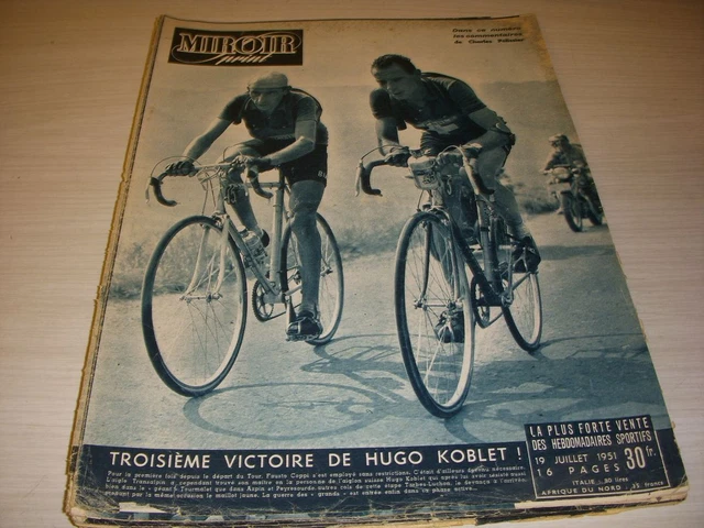 Photo Presse Miroir Sprint 1951 - Circuit Languedoc - Buchonnet, Rolland, Geminiani