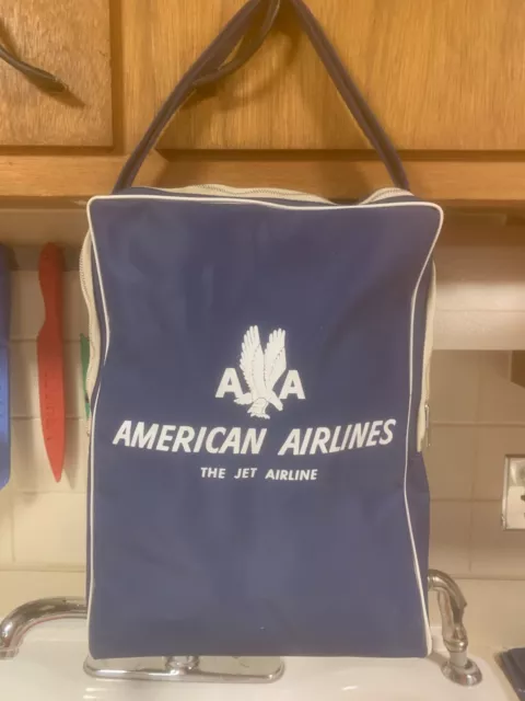 American Airlines Vintage Flight Bag 1960s - Shoulder Bag