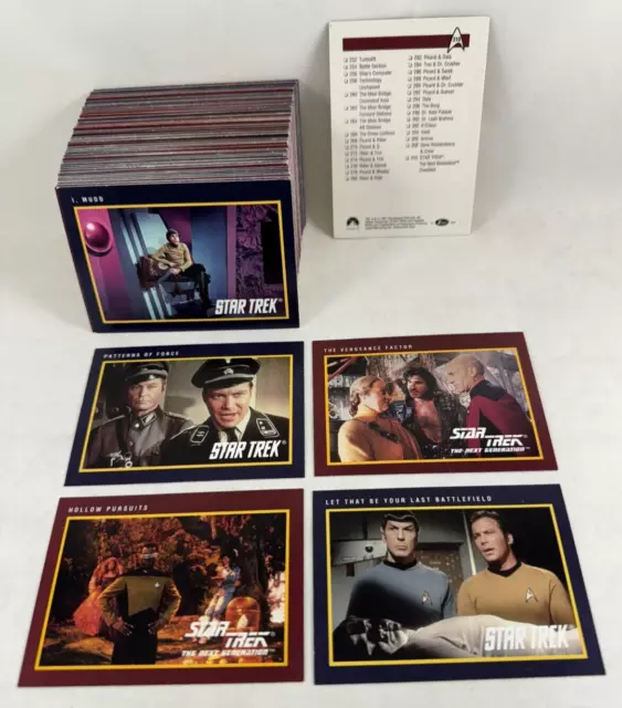 STAR TREK 25th ANNIVERSARY Impel 1991 Complete Series 2 Card Set (#161-#310)