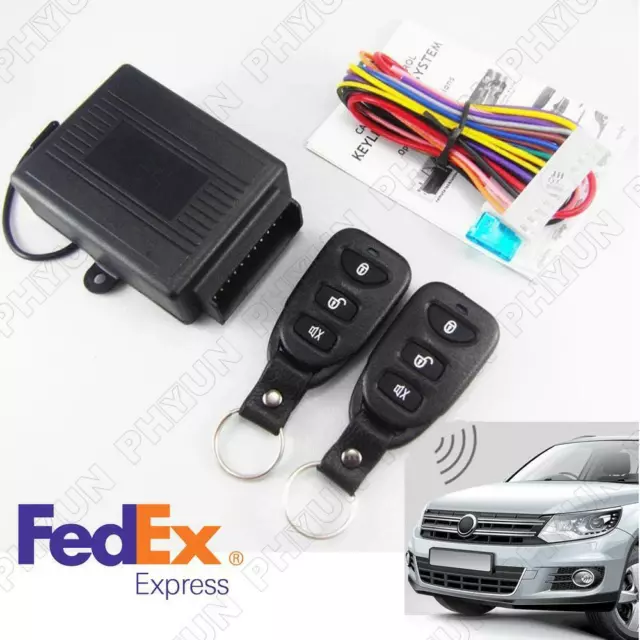 Universal 12V Car Keyless Entry Remote Control Door Lock Security Alarm System