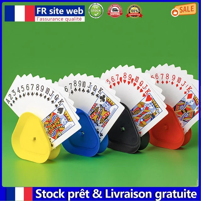 4pcs Card Game Holder Hands-Free Playing Card Holder for Seniors Children Adults