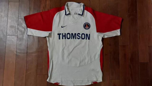 MAILLOT FOOT PSG + DRAPEAU  OCCASION TAILLE ( S )