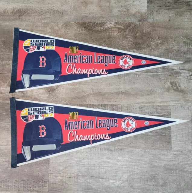2 - Mlb Boston Red Sox 2007 World Series Champions  Pennant