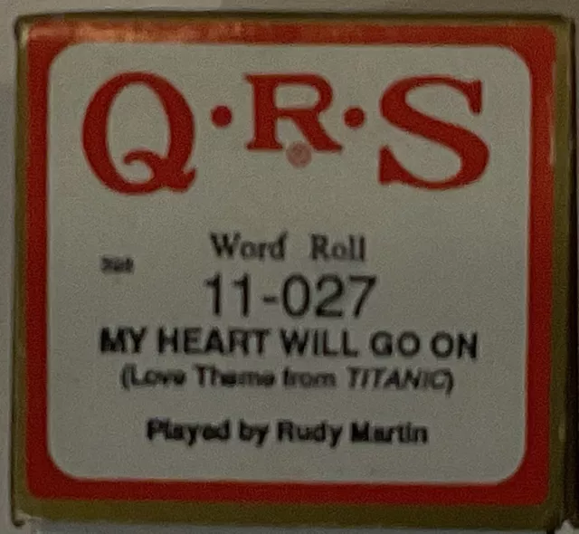 Rollo de piano qrs... My Heart Will Go On