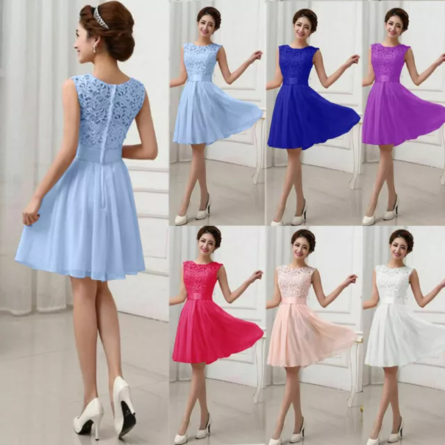 Women Sexy Formal Evening Party Cocktail Wedding Bridesmaid Short Prom Dress