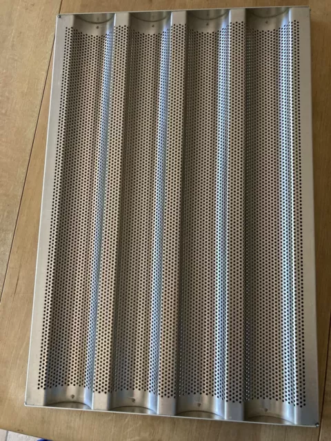 Baguetteblech Aluminium 60x40cm, 4-reihig, Baguettes backen,