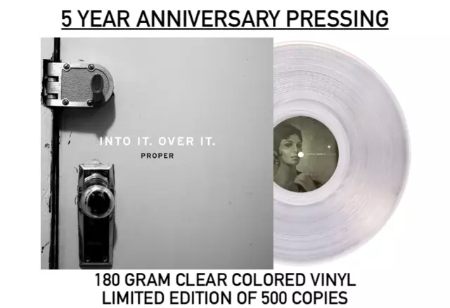 Into It. Over It. – Proper Vinyl Clear 180 Gram /500 Anniversary Edition NEW