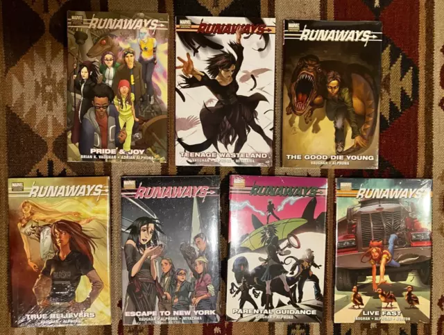 Runaways vol 1-7 Premiere Edition HC vaughan marvel sealed lot