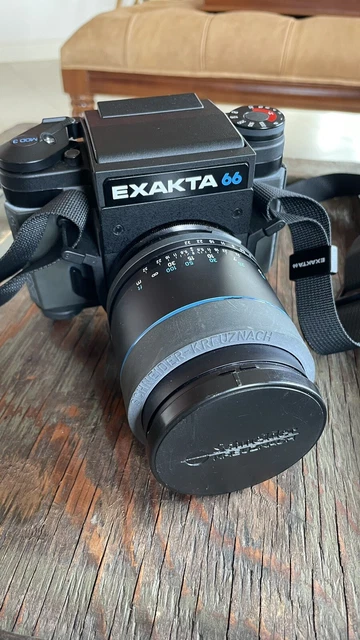 EXAKTA 66 MITTELFORMATKAMERA + Objektiv Schneider tele-xenar MF 4/150 mm GERMANY