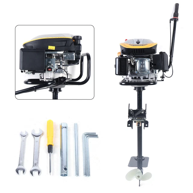 4 Stroke Marine Outboard Gasoline Motor Fishing Boat Propeller Engine 225CC New