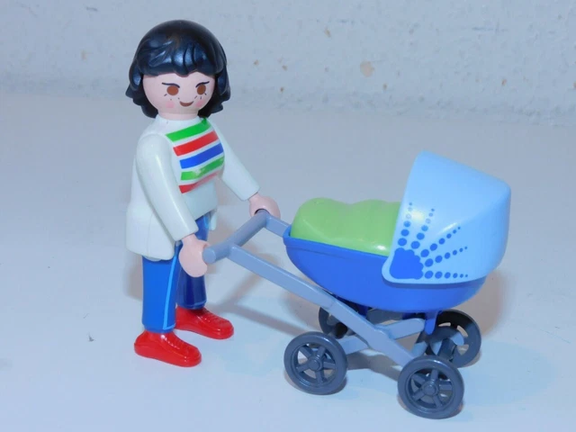 PLAYMOBIL * ENFANT MODERNE * Bébé Chatain Rouge Blanc EUR 2,50