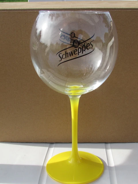 Verre Schweppes Jaune