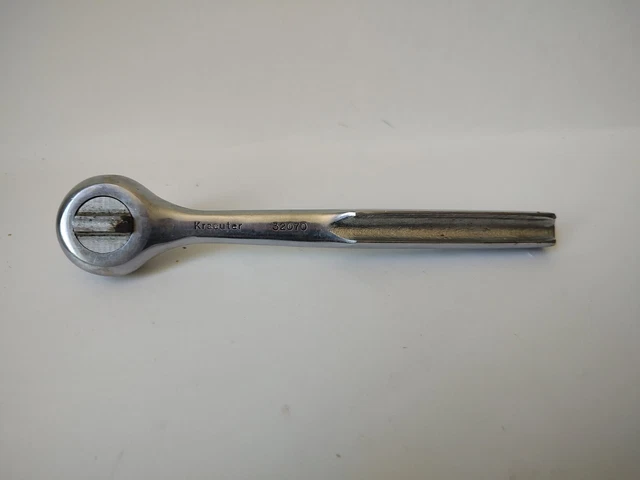 Vintage Kraeuter 3/8" Ratchet Socket Mechanic Tool USA 32070 With 7/16 Socket