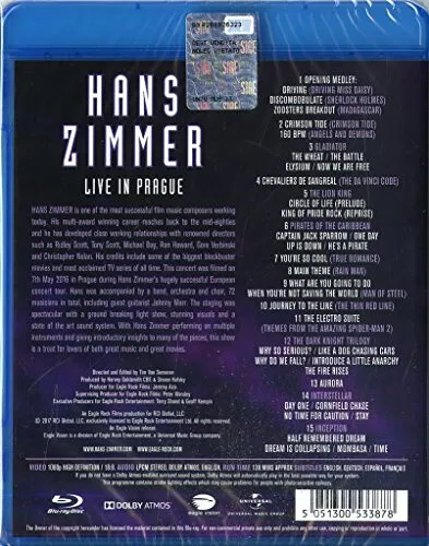 Hans Zimmer Live in Prague [Blu-ray] [Region B] - DVD - New