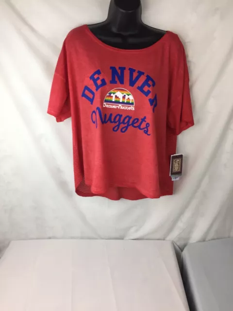 DENVER NUGGETS LADIES shirt-Alyssa Milano Touch-NWT-Large Red $30.99 ...