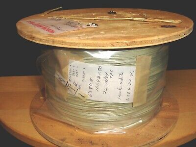 RARE - Vintage (20ft) CLOTH COVERED Resin Shielded - 22 Ga. Stranded Wire - NOS
