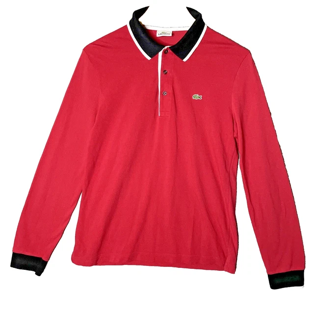 MEN S LACOSTE F5191 Devanlay Classic 100 Cotton Red Polo Shirt Size 4 UK Medium 39.99 PicClick UK