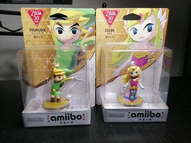 Lot Amiibo Zelda The Wind Waker Toon Link + Zelda Neuf 1 st print
