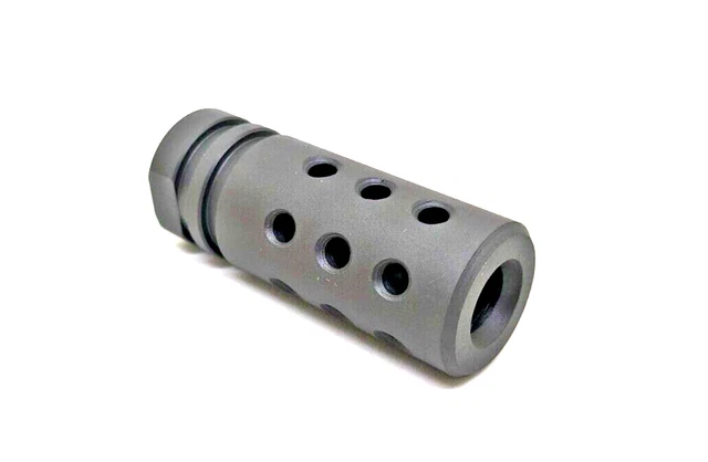 thumbnail image 2 of Superstition Precision 9/16-24 Muzzle Brake Compensator – .40/10mm, 2.25 Inch Stainless Steel, Remington 700 2 of 3