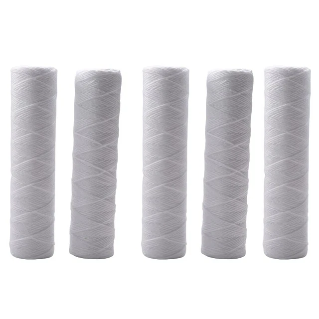 4X(5 Micrometros de 10 X 2.5 Pulgadas Cartucho de Filtro Agua Sedimento Enroll4)