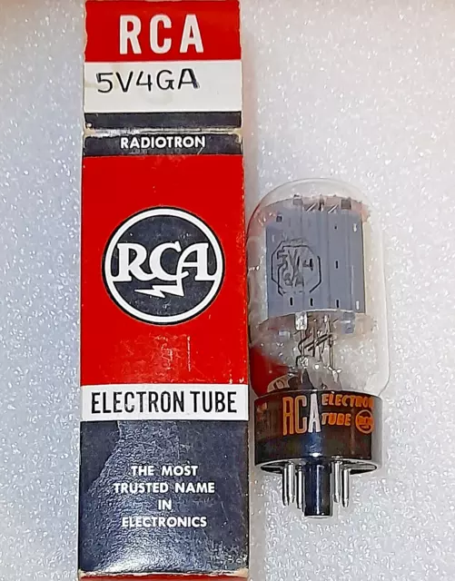 5V4GA RCA NOS gray plate/rectangle getter Vacuum Tube, TV-7D Tested will combine