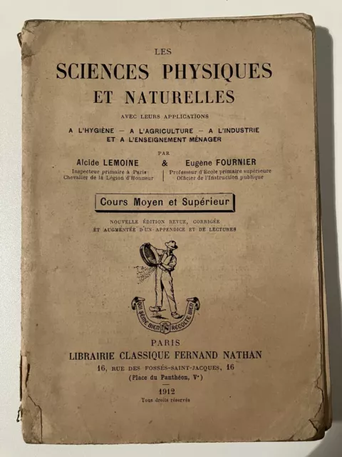 Les sciences physiques et naturelles, A. Lemoine et E. Fournier, Nathan