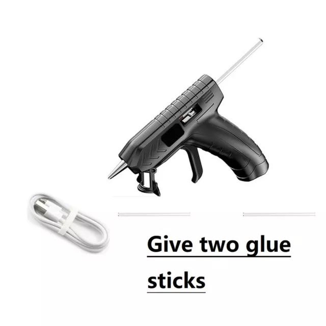 40W Hot Melt Glue Gun Repair Tools Heat Gun with 7mm 2x Sticks Crafts Cordless