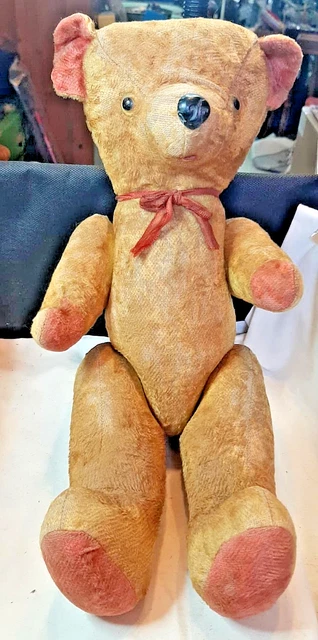 WALTER MAGNIFIQUE OURS ancien hauteur 66 cm remplis de paille. EUR 84