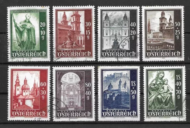 Österreich 885 - 92 gestempelt und ungebraucht aus 1948