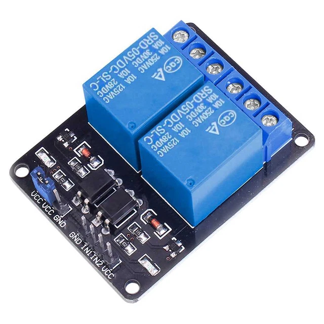 Modulo di relè a Stato Solido di Fascia Alta di Alto Livello, Uscita 250VAC 2A, DC 5/12V 1 Canale, con Fusibile, per L'automazione Domestica (5v
